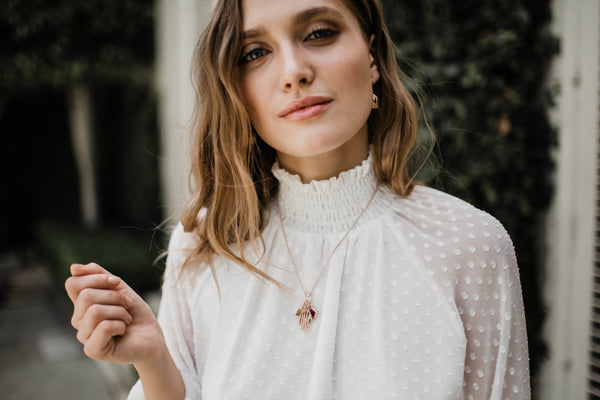 Lisa hoffman rose gold necklace Clearance