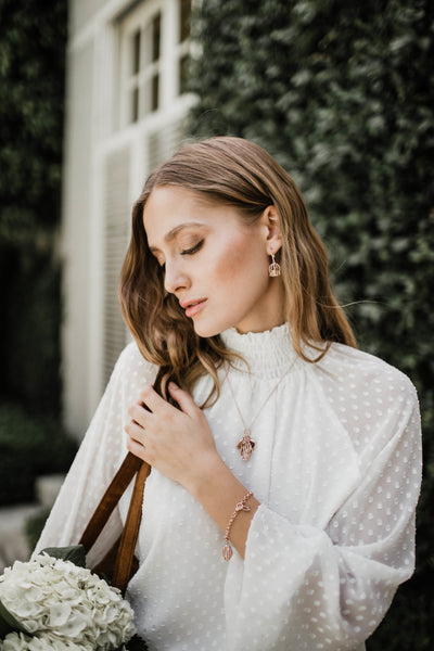 Lisa hoffman rose gold necklace Clearance