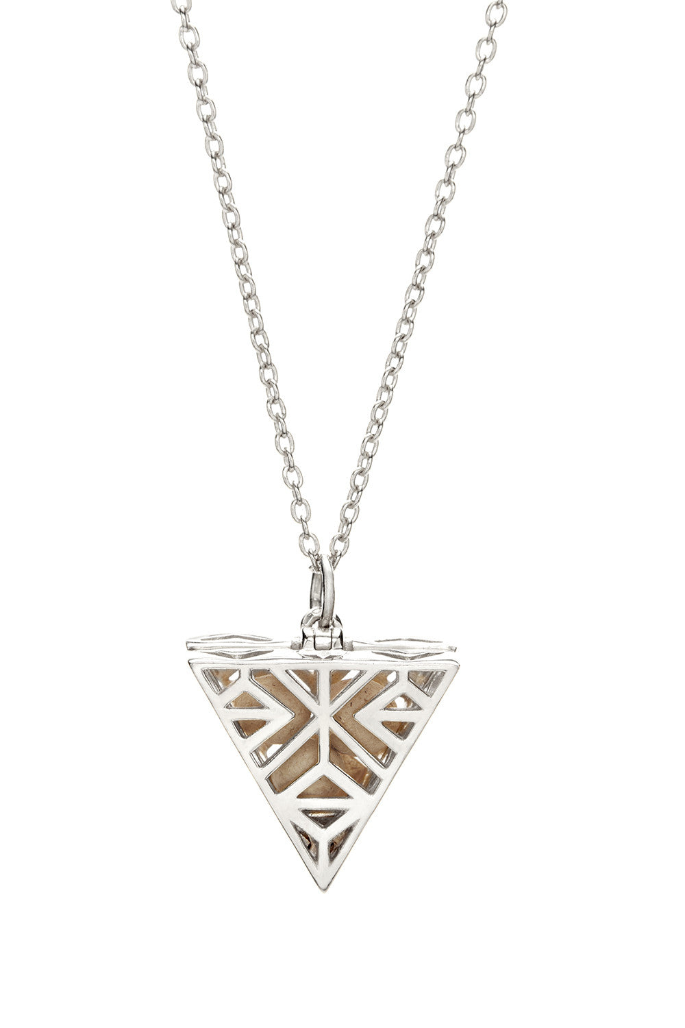 Tri-Point Necklace - Silver