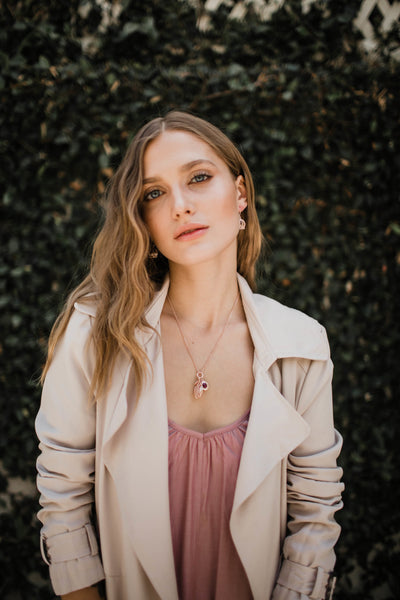 Lisa hoffman rose gold necklace Clearance